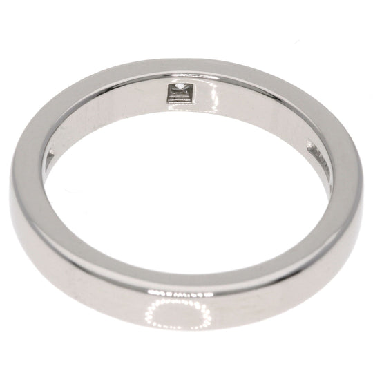 BVLGARI Ring PT950 Silver Marry Me 1P Diamond Women Used Authentic