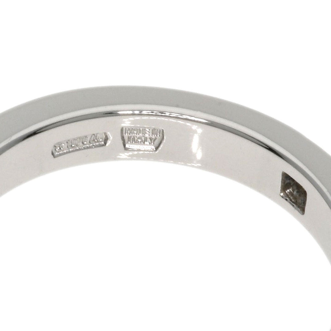 BVLGARI Ring PT950 Silver Marry Me 1P Diamond Women Used Authentic