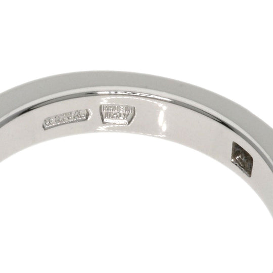 BVLGARI Ring PT950 Silver Marry Me 1P Diamond Women Used Authentic