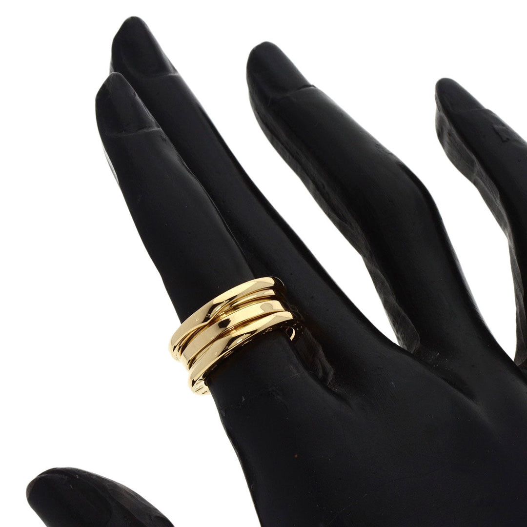 BVLGARI Ring 18K Yellow Gold gold B-zero1 B-zero One 2 Band #48 Women Used Authentic