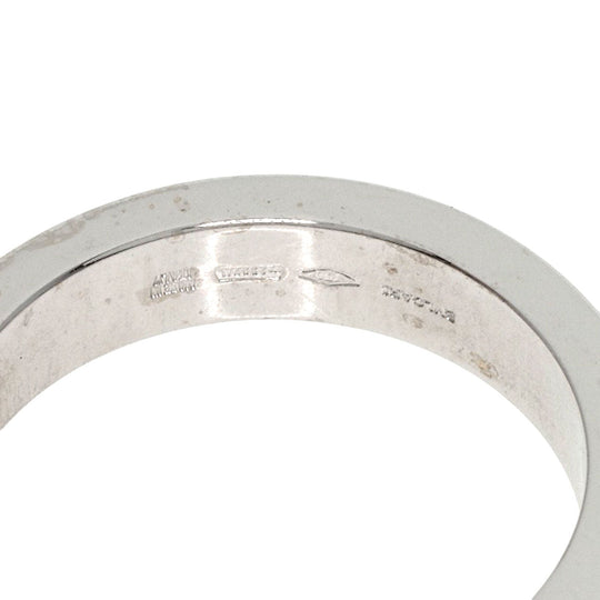 BVLGARI Ring K18WG Silver Double logo 1P Diamond
