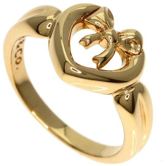 TIFFANY&Co. Ring 18K Yellow Gold gold Ribbon heart