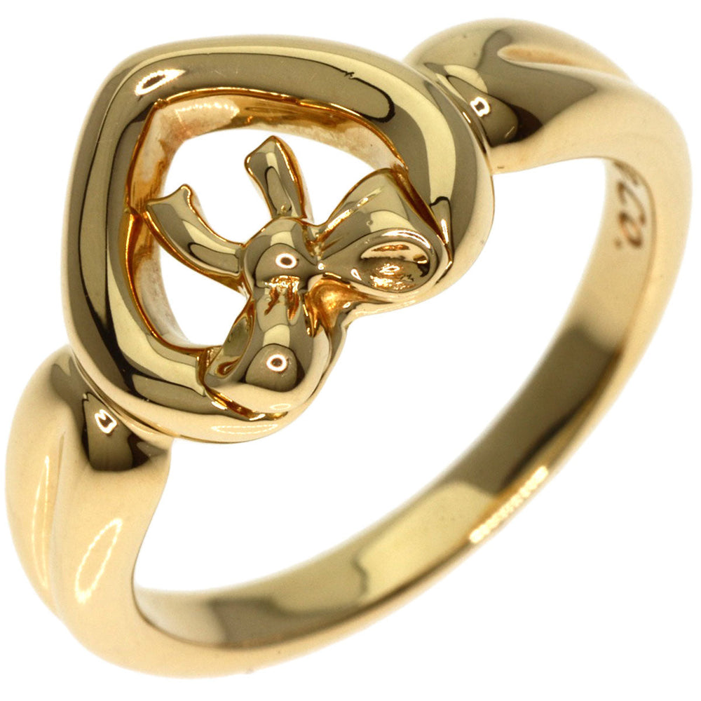 TIFFANY&Co. Ring 18K Yellow Gold gold Ribbon heart