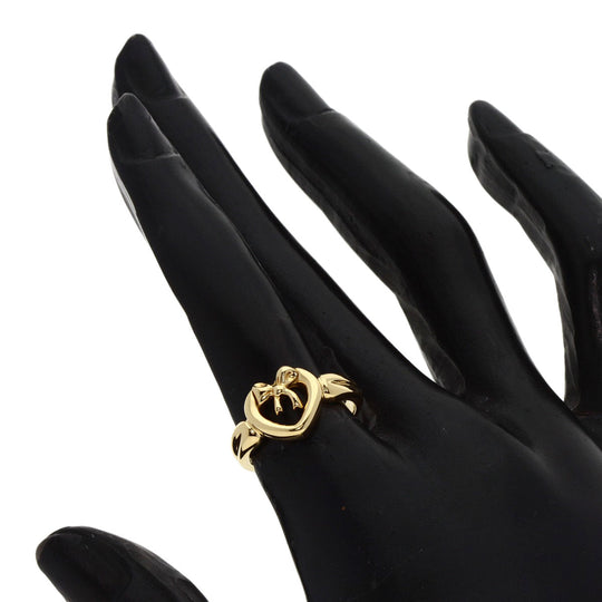 TIFFANY&Co. Ring 18K Yellow Gold gold Ribbon heart