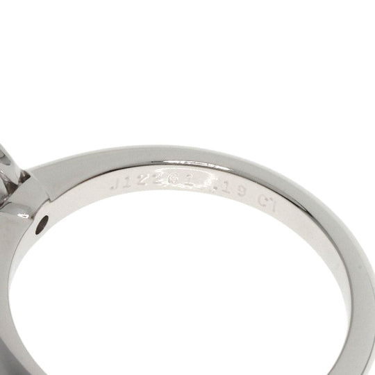 TIFFANY&Co. Ring PT950 Silver Solitaire diamond Women Used Authentic