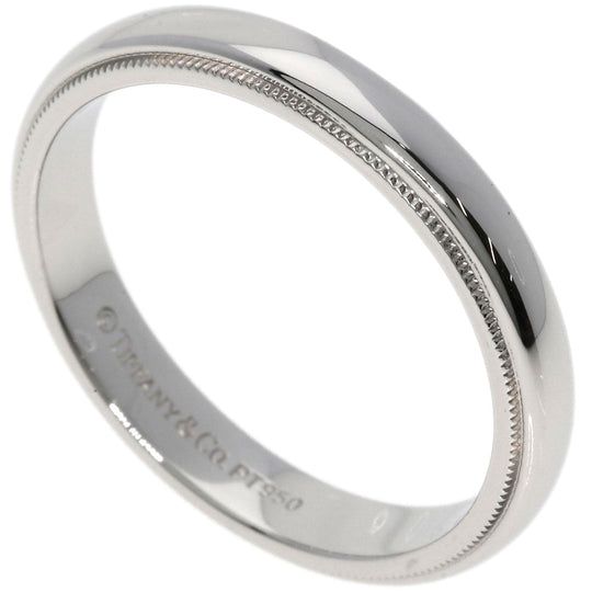 TIFFANY&Co. Ring PT950 Silver Milgrain unisex(Unisex) Used Authentic