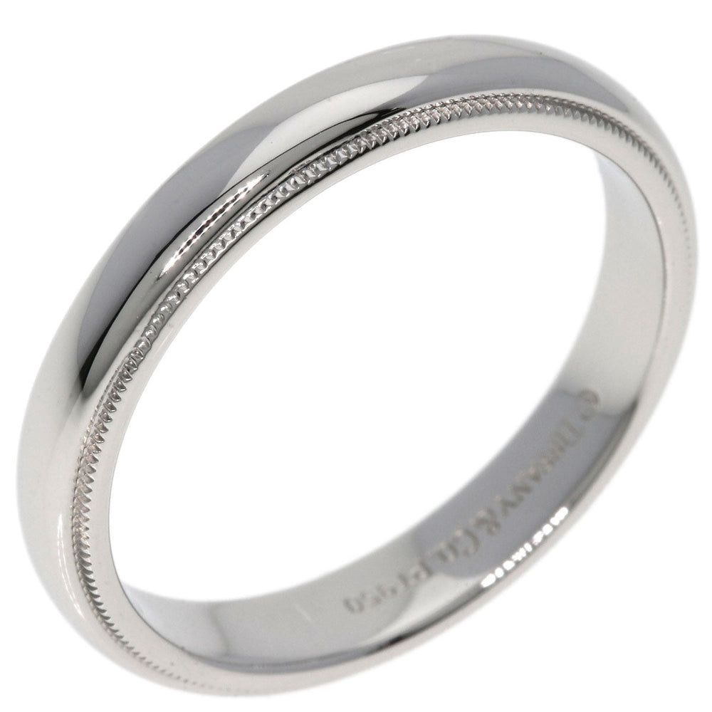 TIFFANY&Co. Ring PT950 Silver Milgrain unisex(Unisex) Used Authentic
