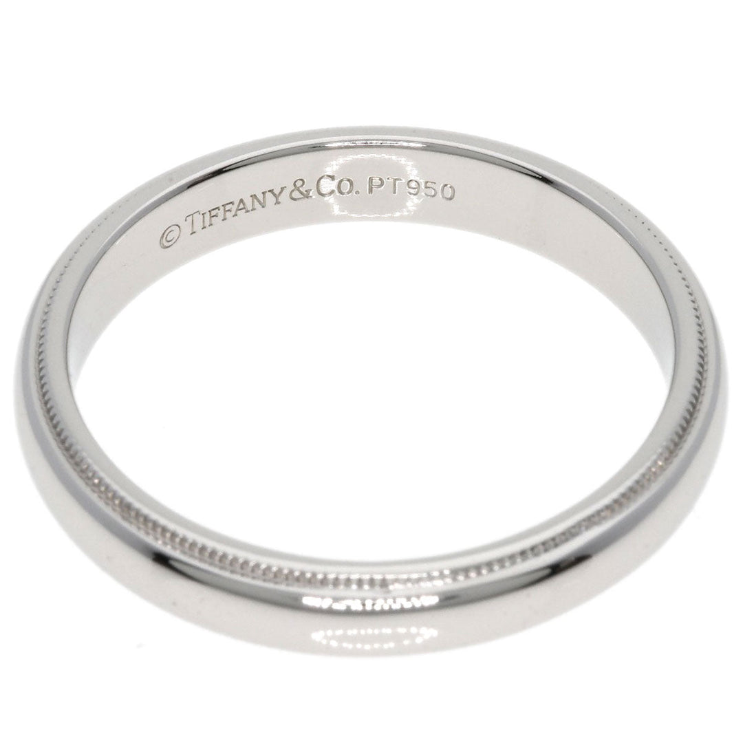 TIFFANY&Co. Ring PT950 Silver Milgrain unisex(Unisex) Used Authentic
