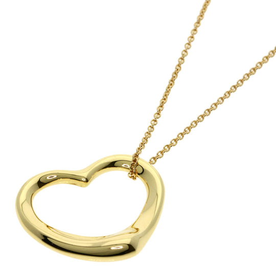 TIFFANY&Co. Necklace 18K Yellow Gold gold Open heart Women Used Authentic