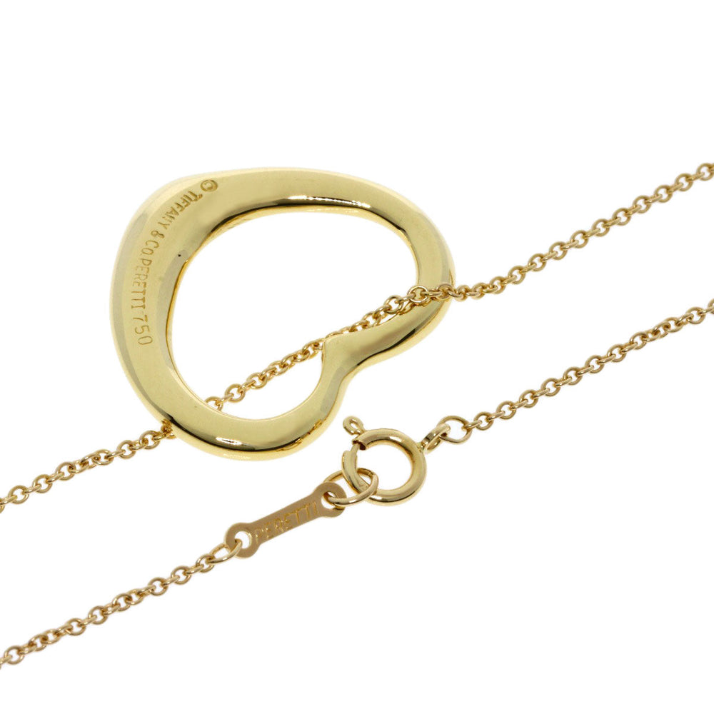 TIFFANY&Co. Necklace 18K Yellow Gold gold Open heart Women Used Authentic