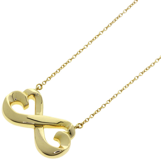 TIFFANY&Co. Necklace 18K Yellow Gold gold Double rubbing heart Women Used Authentic