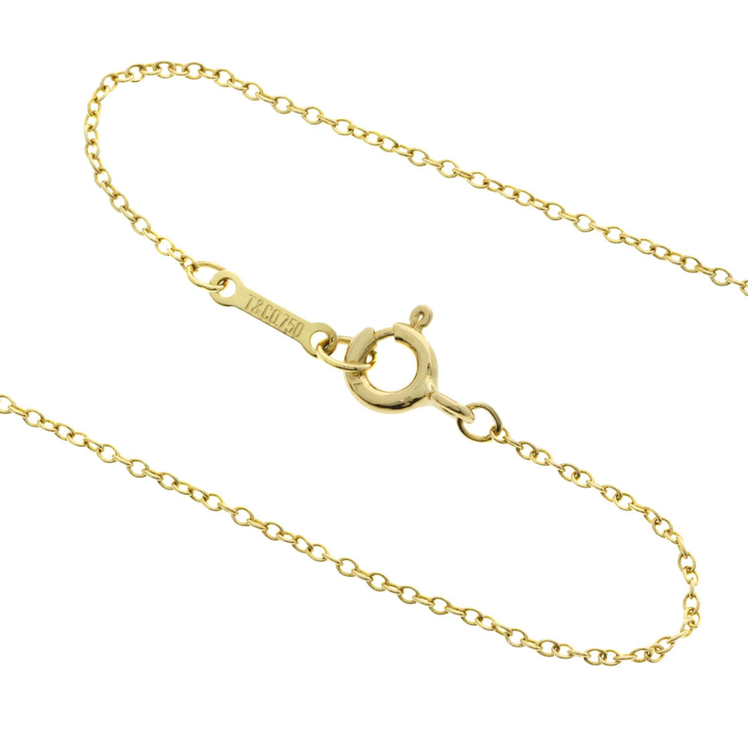 TIFFANY&Co. Necklace 18K Yellow Gold gold Double rubbing heart Women Used Authentic