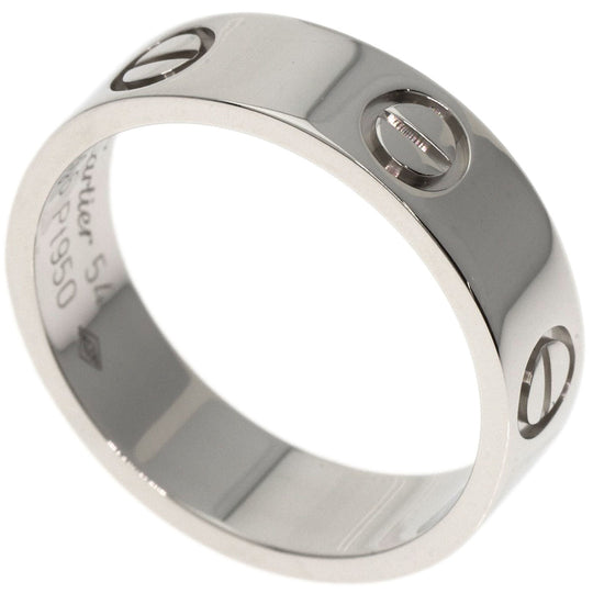 CARTIER Ring PT950 Silver Love Ring #54