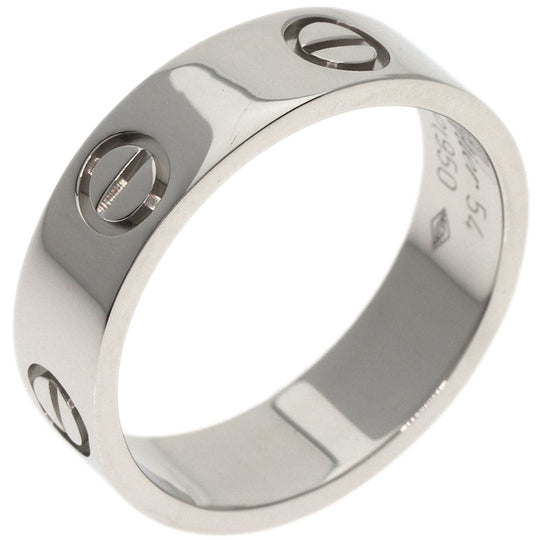 CARTIER Ring PT950 Silver Love Ring #54
