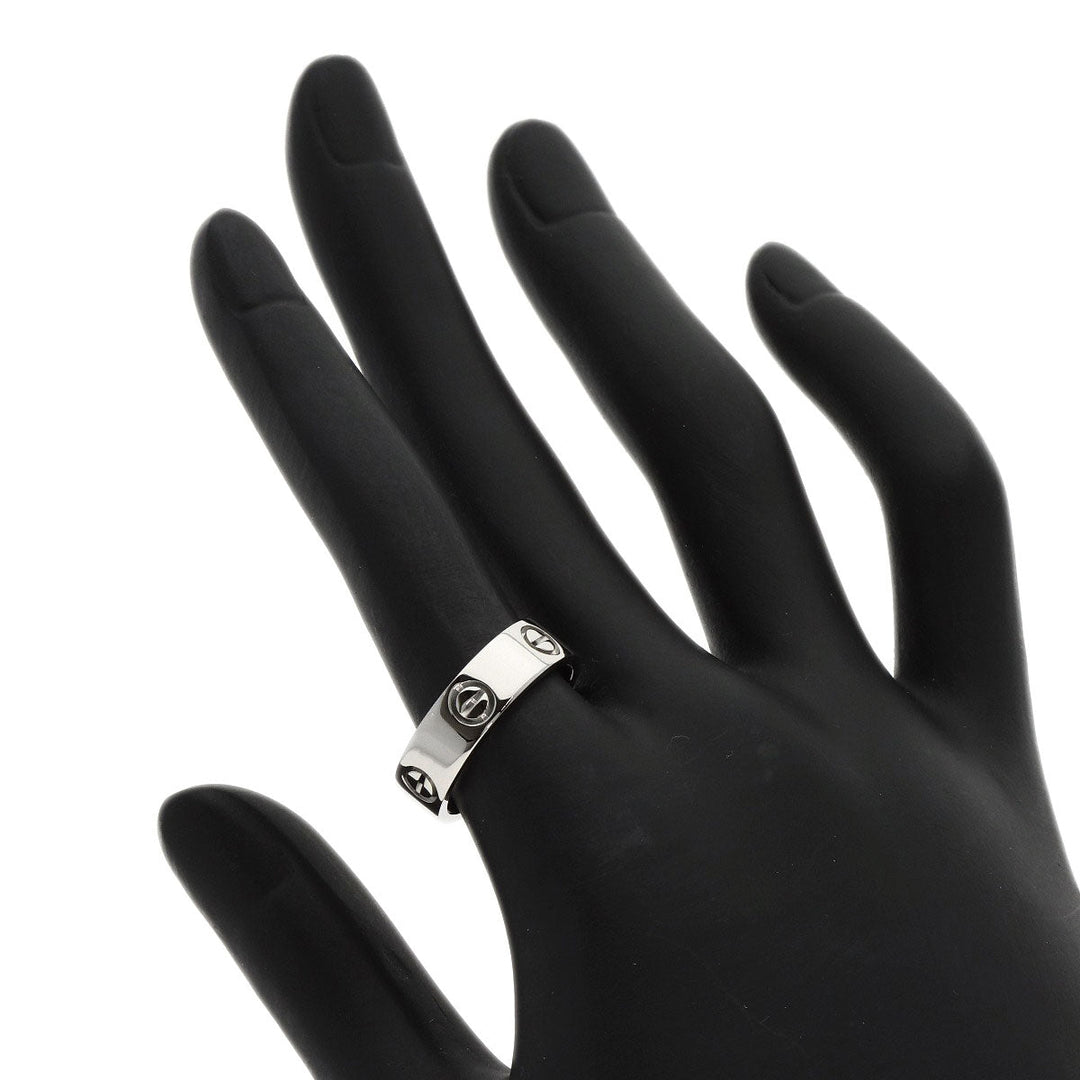CARTIER Ring PT950 Silver Love Ring #54