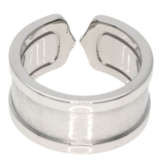 CARTIER Ring K18WG Silver C2 ring # 53 Women Used Authentic