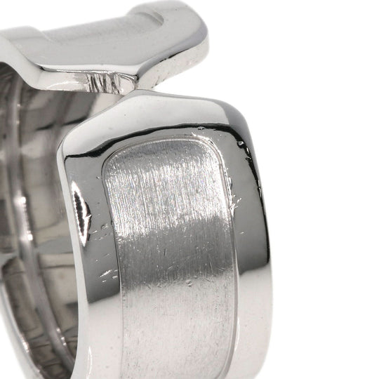 CARTIER Ring K18WG Silver C2 ring # 53 Women Used Authentic