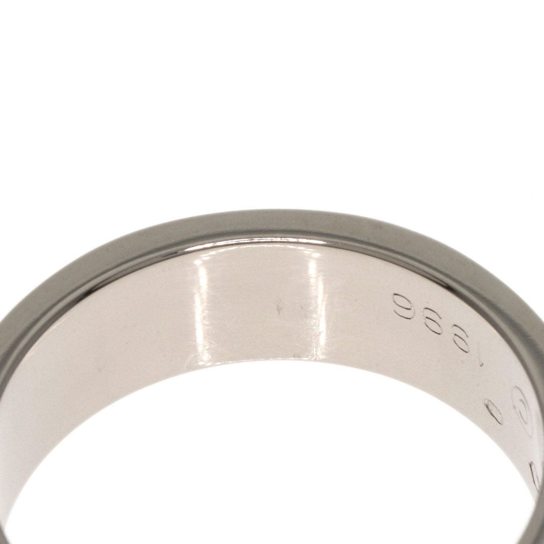CARTIER Ring K18WG Silver Love Ring #49 Women Used Authentic