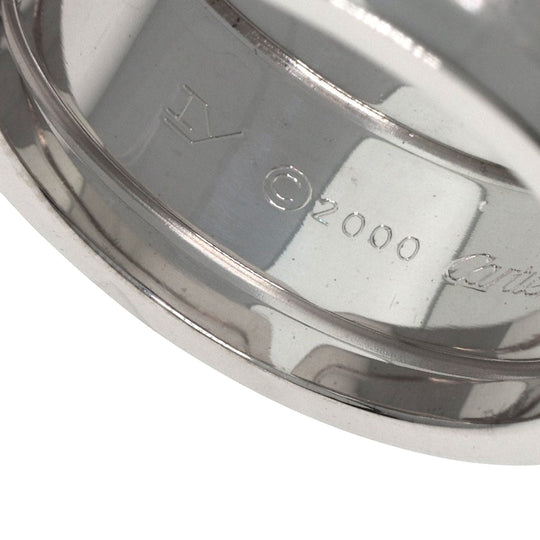 CARTIER Ring K18WG Silver C2 ring LM # 57 Women Used Authentic
