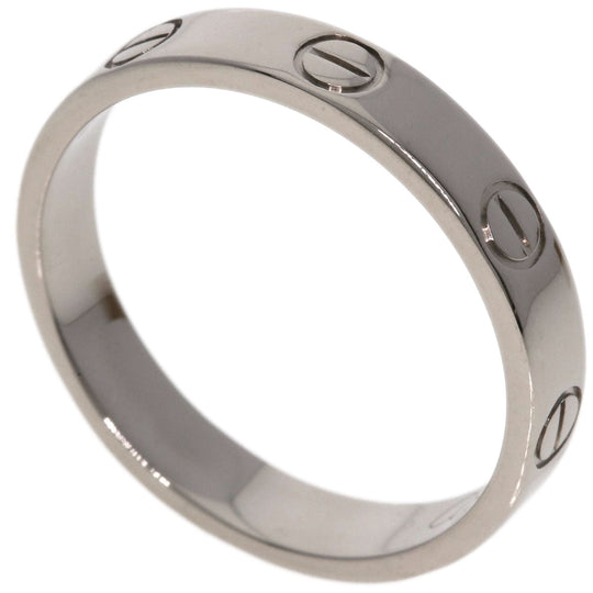CARTIER Ring K18WG Silver Mini Love Ring #54