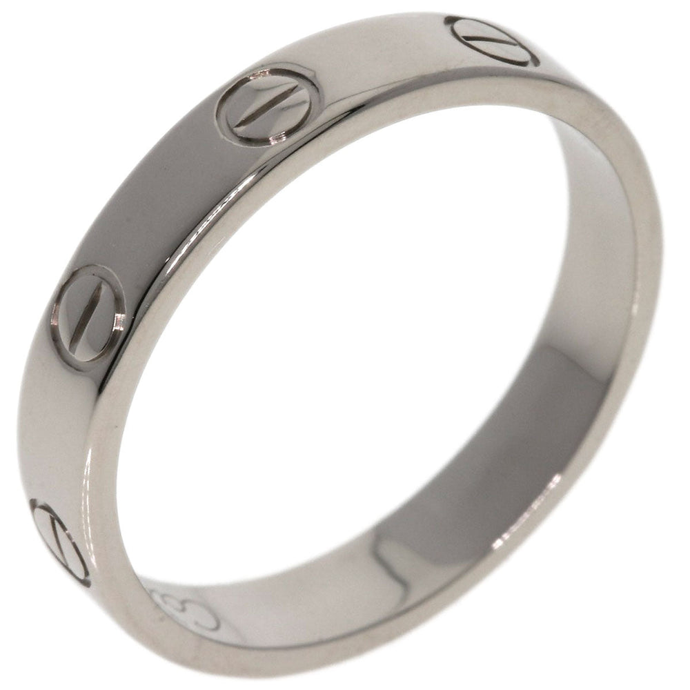 CARTIER Ring K18WG Silver Mini Love Ring #54