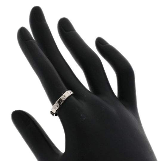 CARTIER Ring K18WG Silver Mini Love Ring #54