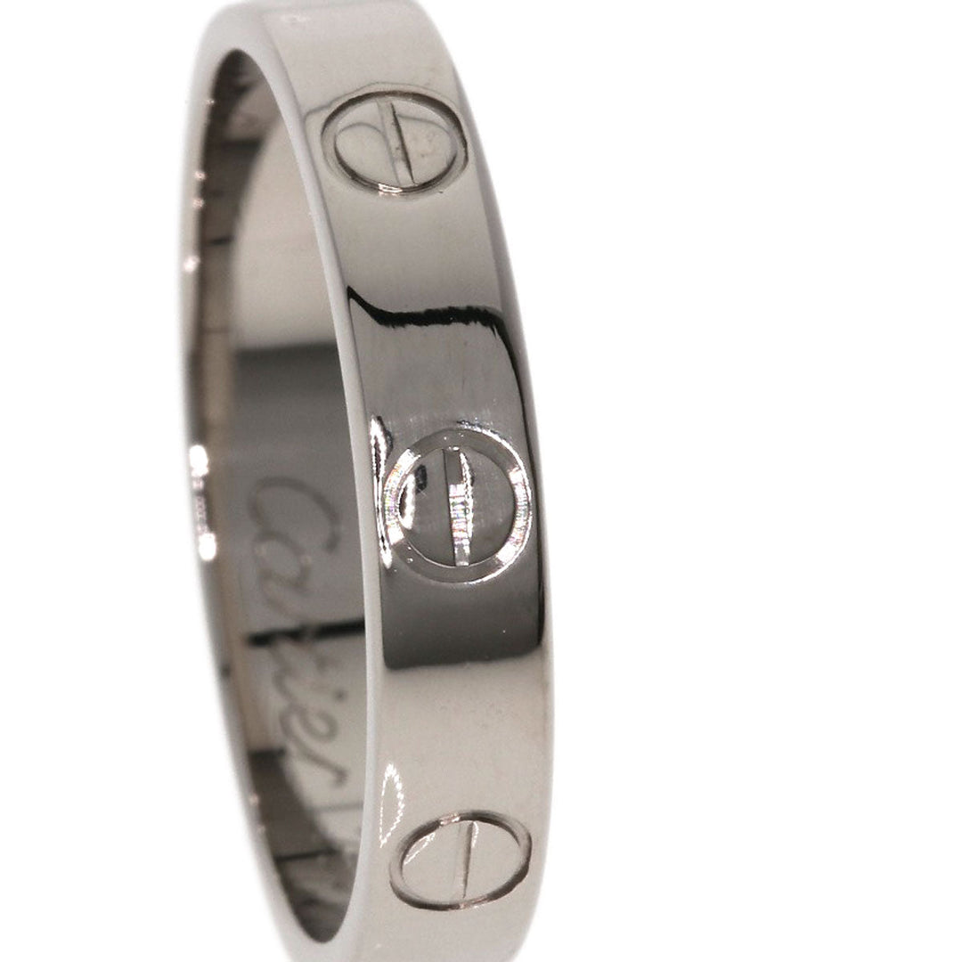 CARTIER Ring K18WG Silver Mini Love Ring #54