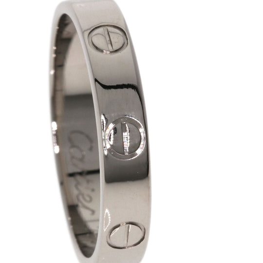 CARTIER Ring K18WG Silver Mini Love Ring #54