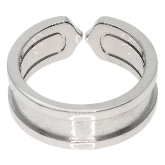 CARTIER Ring K18WG Silver C2 ring # 49 Women Used Authentic