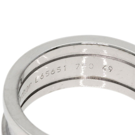 CARTIER Ring K18WG Silver C2 ring # 49 Women Used Authentic