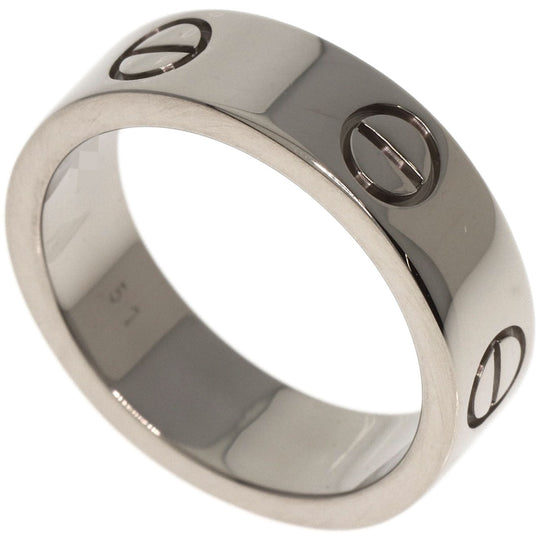 CARTIER Ring K18WG Silver Love Ring #51