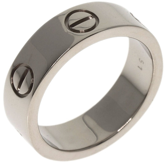CARTIER Ring K18WG Silver Love Ring #51