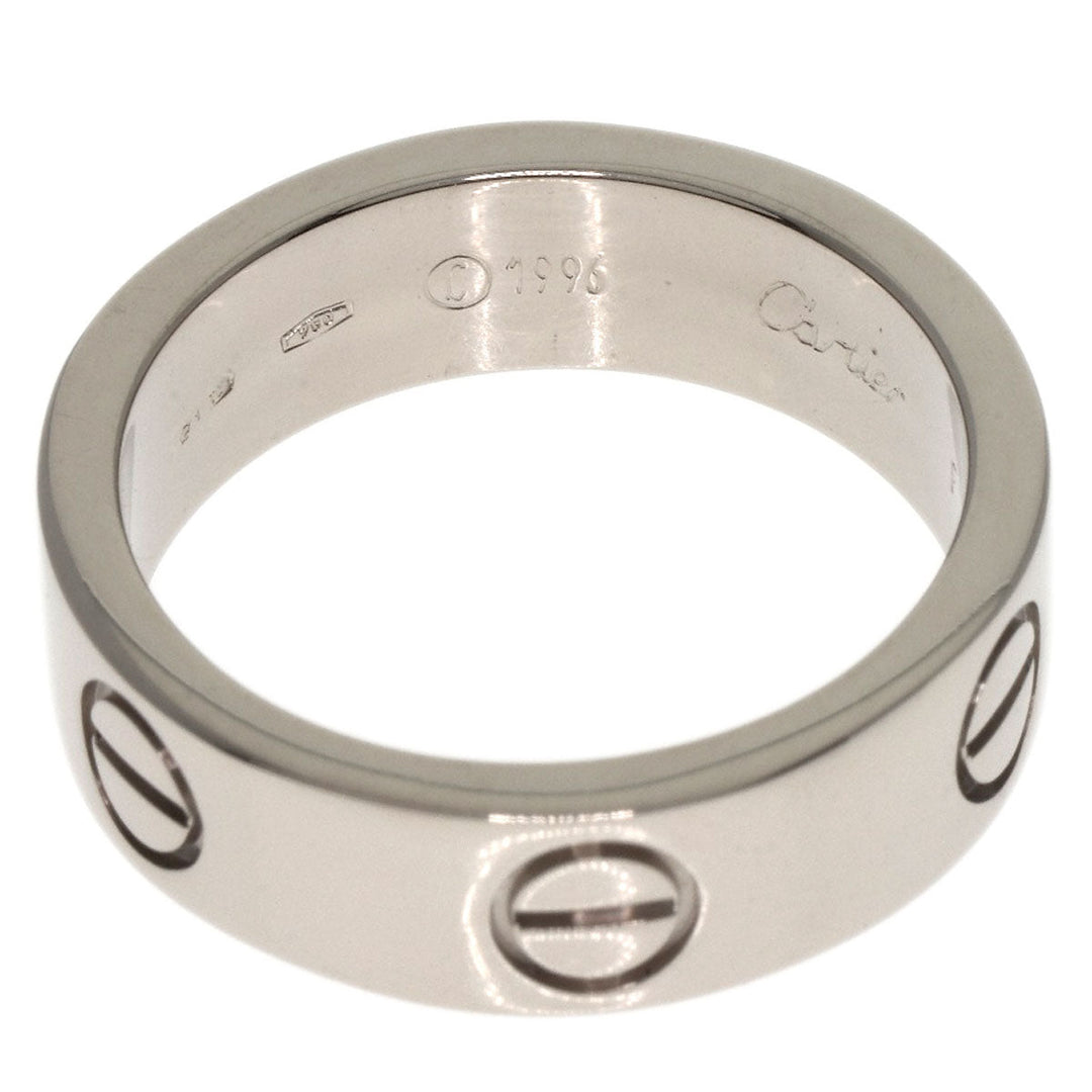 CARTIER Ring K18WG Silver Love Ring #51