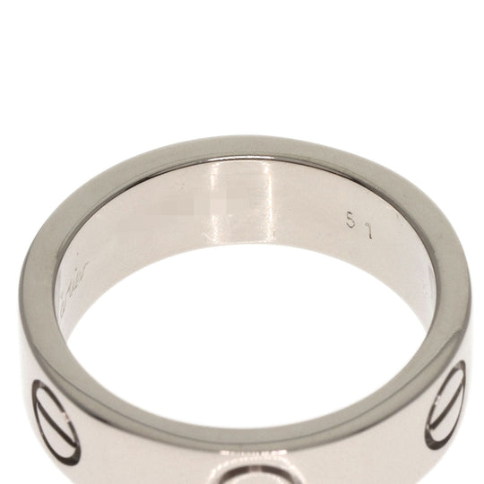 CARTIER Ring K18WG Silver Love Ring #51