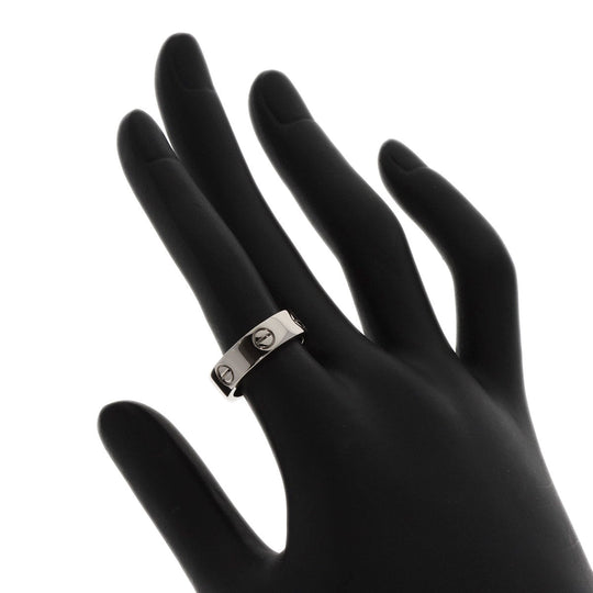 CARTIER Ring K18WG Silver Love Ring #51