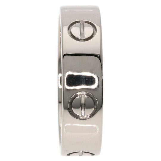CARTIER Ring K18WG Silver Love Ring #61 unisex(Unisex) Used Authentic