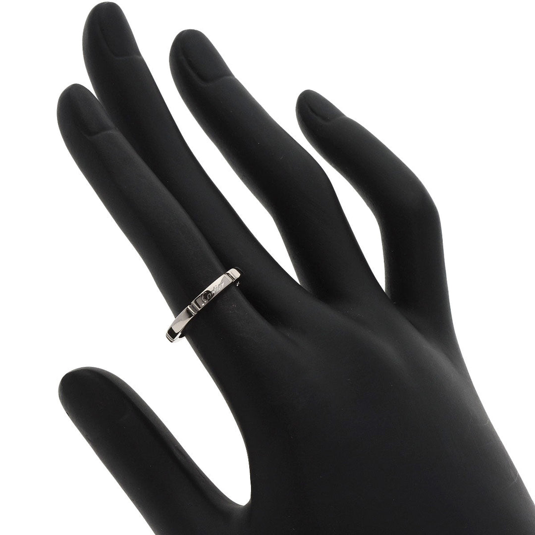 CARTIER Ring K18WG Silver Mailon Panthere # 49 Women Used Authentic