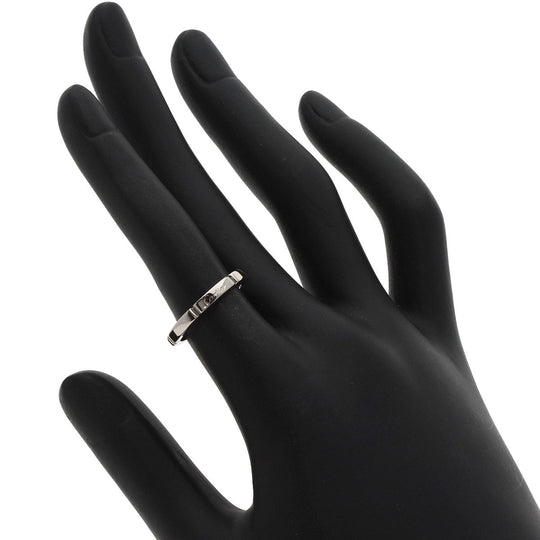 CARTIER Ring K18WG Silver Mailon Panthere # 49 Women Used Authentic