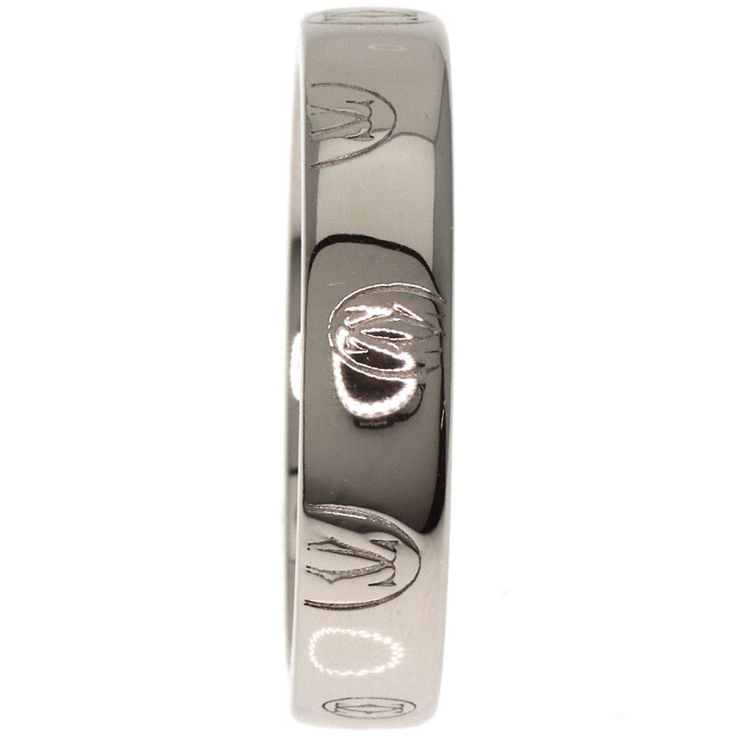 CARTIER Ring K18WG Silver Happy birthday # 51