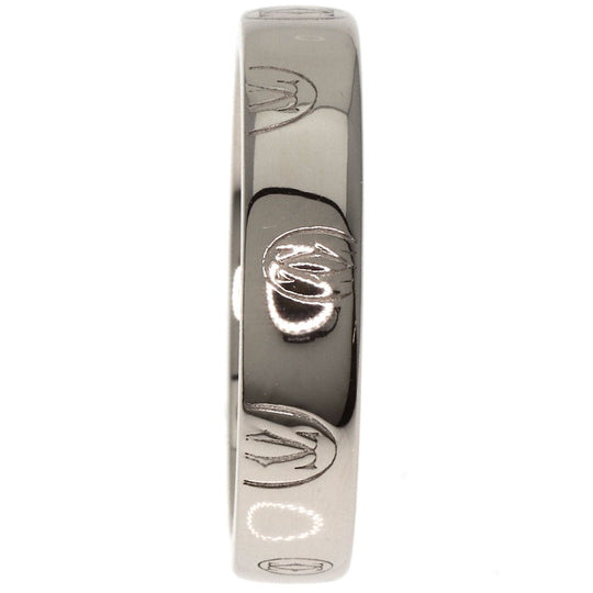 CARTIER Ring K18WG Silver Happy birthday # 51