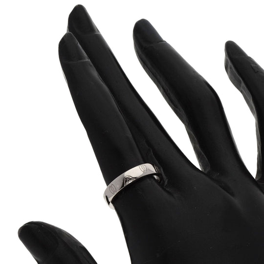 CARTIER Ring K18WG Silver Happy birthday # 51