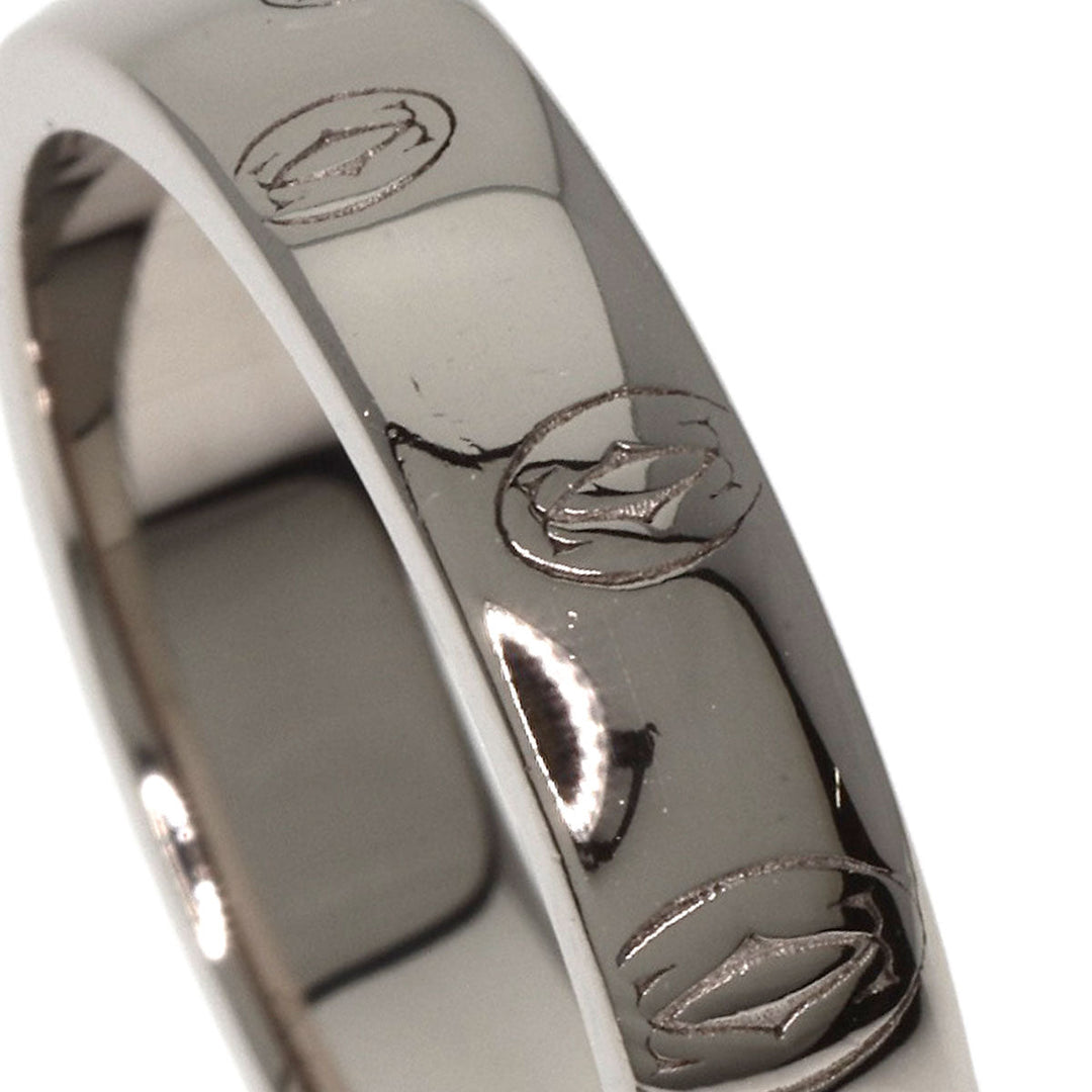 CARTIER Ring K18WG Silver Happy birthday # 51