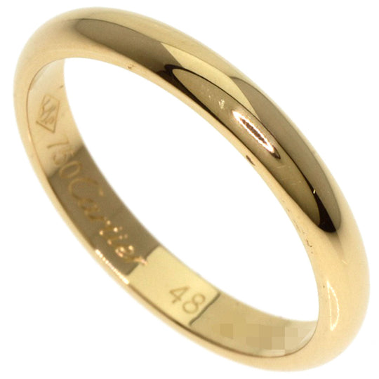CARTIER Ring 18K Yellow Gold gold Wedding Classic #48 Women Used Authentic