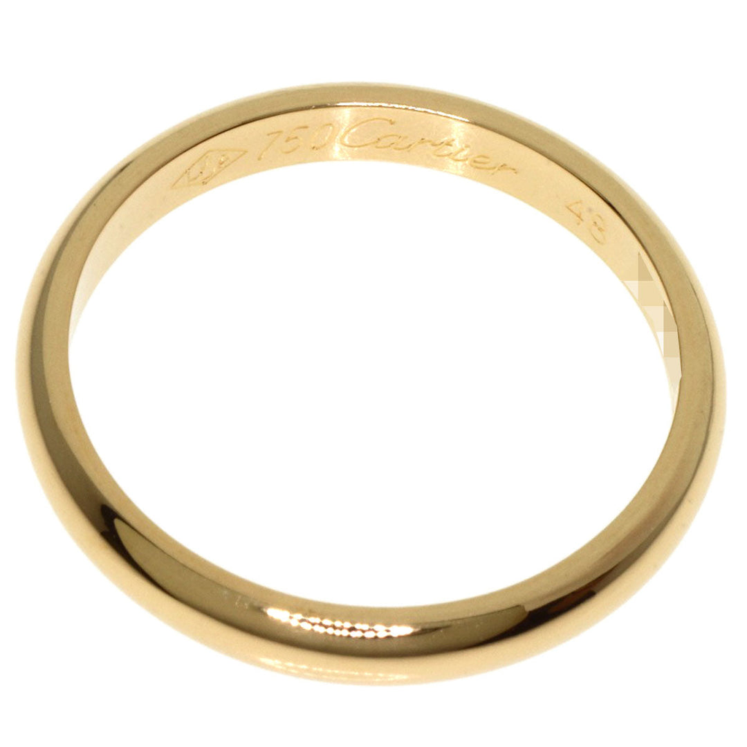 CARTIER Ring 18K Yellow Gold gold Wedding Classic #48 Women Used Authentic