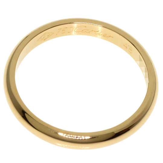 CARTIER Ring 18K Yellow Gold gold Wedding Classic #48 Women Used Authentic