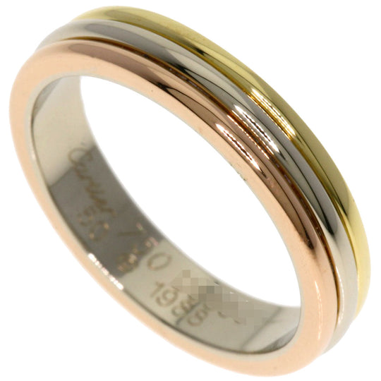CARTIER Ring 18K Yellow Gold gold Three color # 50