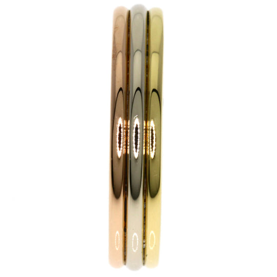 CARTIER Ring 18K Yellow Gold gold Three color # 50