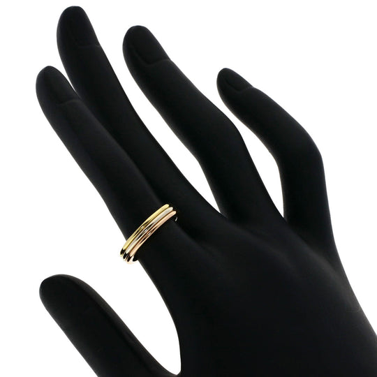CARTIER Ring 18K Yellow Gold gold Three color # 50