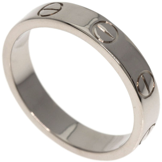 CARTIER Ring K18WG Silver Mini Love Ring #49