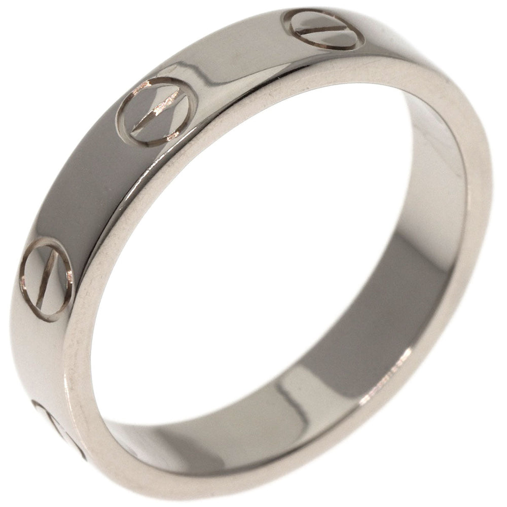CARTIER Ring K18WG Silver Mini Love Ring #49